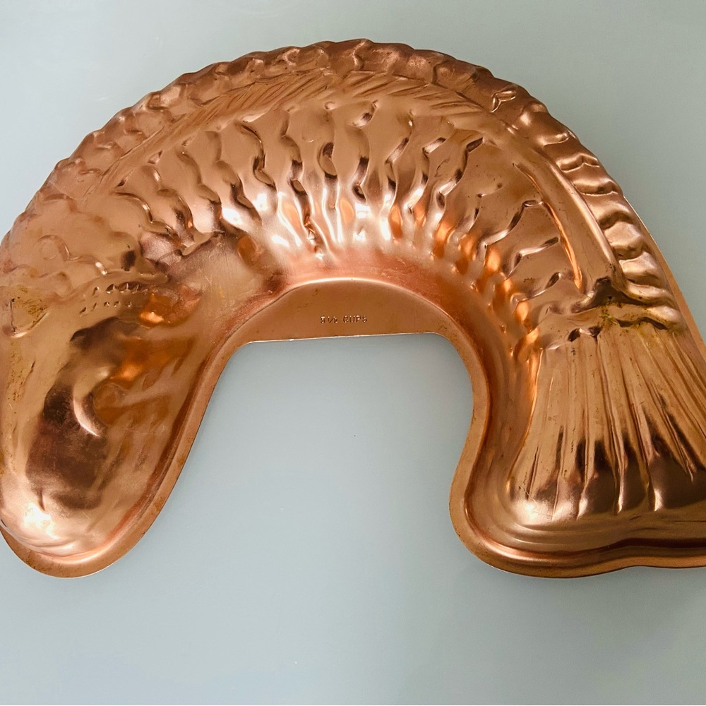 Large Vintage Fish Copper Mold